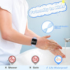 L LAVAREDO Relojes digitales para niños y niñas, reloj deportivo impermeable con podómetro, cronómetro, alarma de vibración para edades de 5 a 13 años, sin aplicación, reloj de seguimiento de