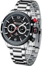 Relojes de Lujo para Hombre de Acero Inoxidable con Cronógrafo de Negocios