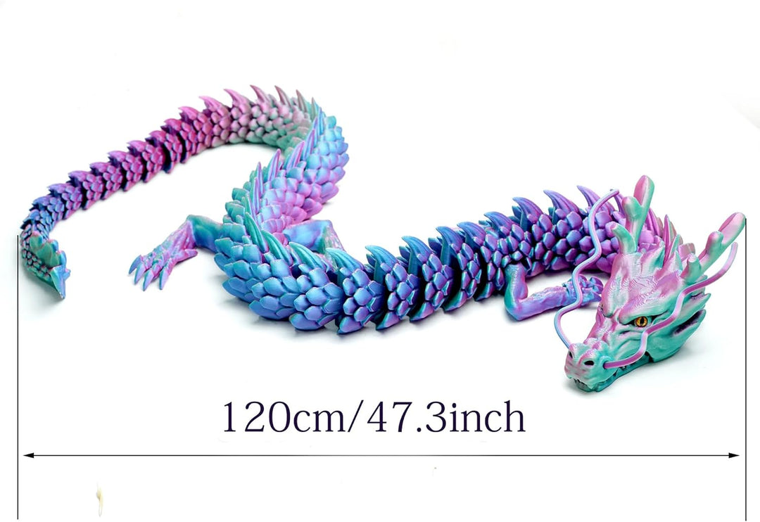 Modelos de dragón impresos en 3D súper grandes de 47.3 pulgadas, fi...