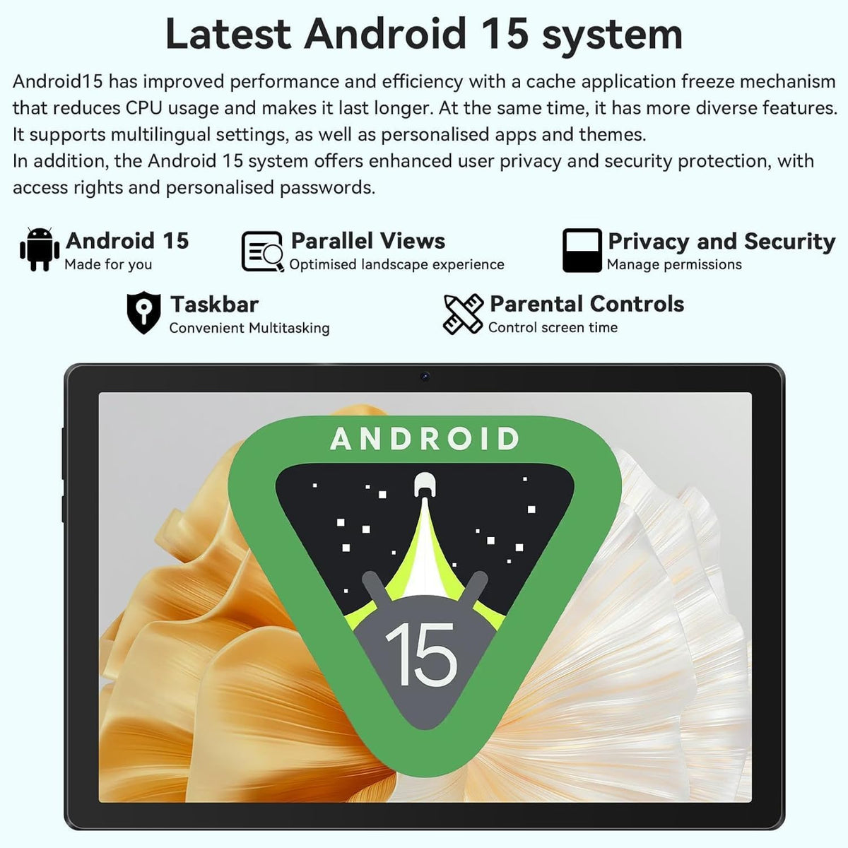 Evermyth Tableta, tableta Android de 10 pulgadas con Ocata Core, 8G...