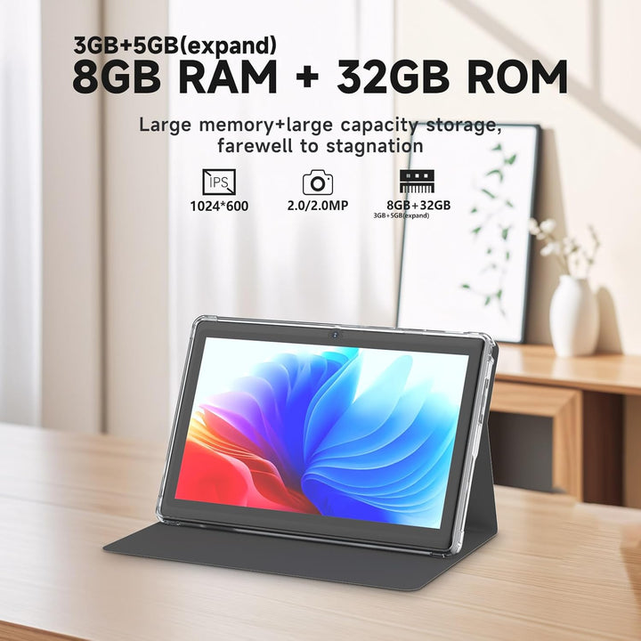Nyxolaria Tablet 7Inch Android 14.0 con funda protectora, 3GBRAM+32...
