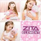 ZITA ELEMENT Juego de cesta de dormir de muñeca de 12 pulgadas en c...