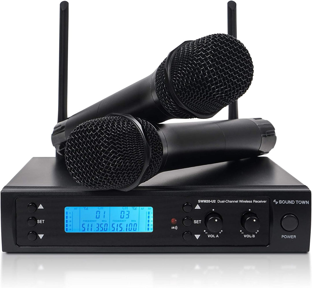 Sistema Sound Town profesional de micrófono inalámbrico UHF de 200...