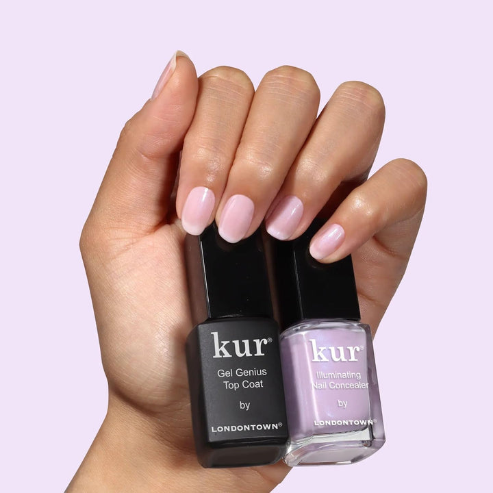 LONDONTOWN Corrector de uñas y gel Genius Top Coat Duos, ilumina e...