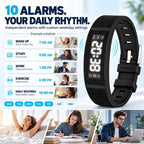 Nueva actualización para 2027 Reloj despertador para personas que duermen pesadas, pulsera vibratoria, pulsera de choque para adolescentes, reloj silencioso para niños, para despertador