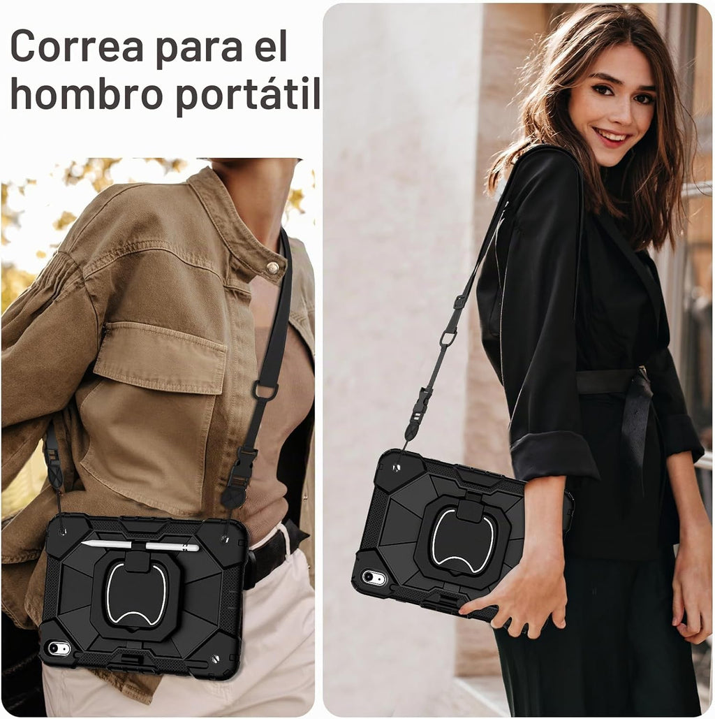 Funda para iPad (A16) de 11ª Generación de 11 Pulgadas (2025) / Funda para iPad de 10ª Generación de 10.9 Pulgadas (2022) con Soporte Giratorio de 360°, Protector de Pantalla, Soporte para
