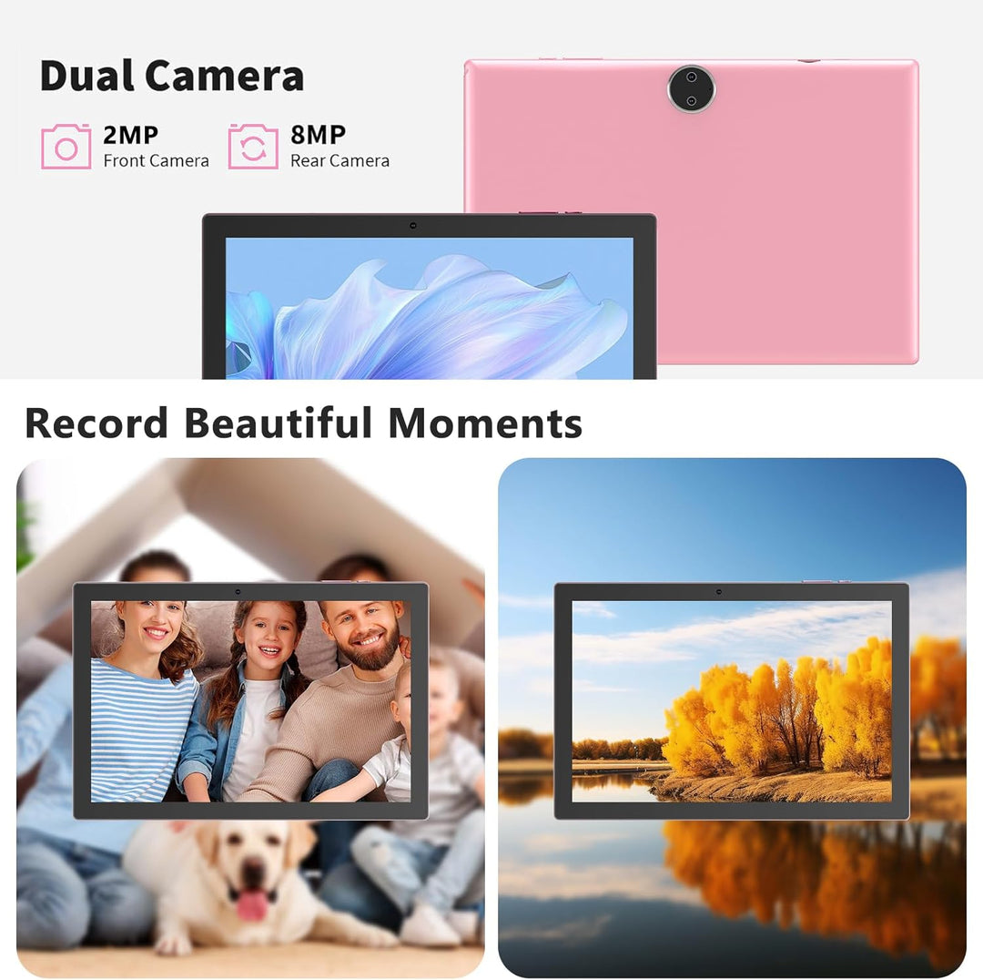 RUIQIAI Tablet Android 15, tableta 2 en 1 de 10 pulgadas con funda...