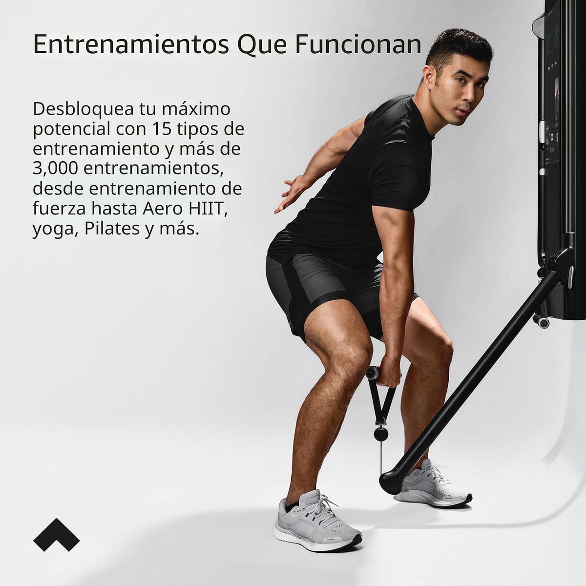 Tonal Sistema inteligente de gimnasio en casa 2: entrenamiento de fuerza alimentado por IA y máquina de cable inteligente con diseño montado en la pared, resistencia adaptativa de 250 libras