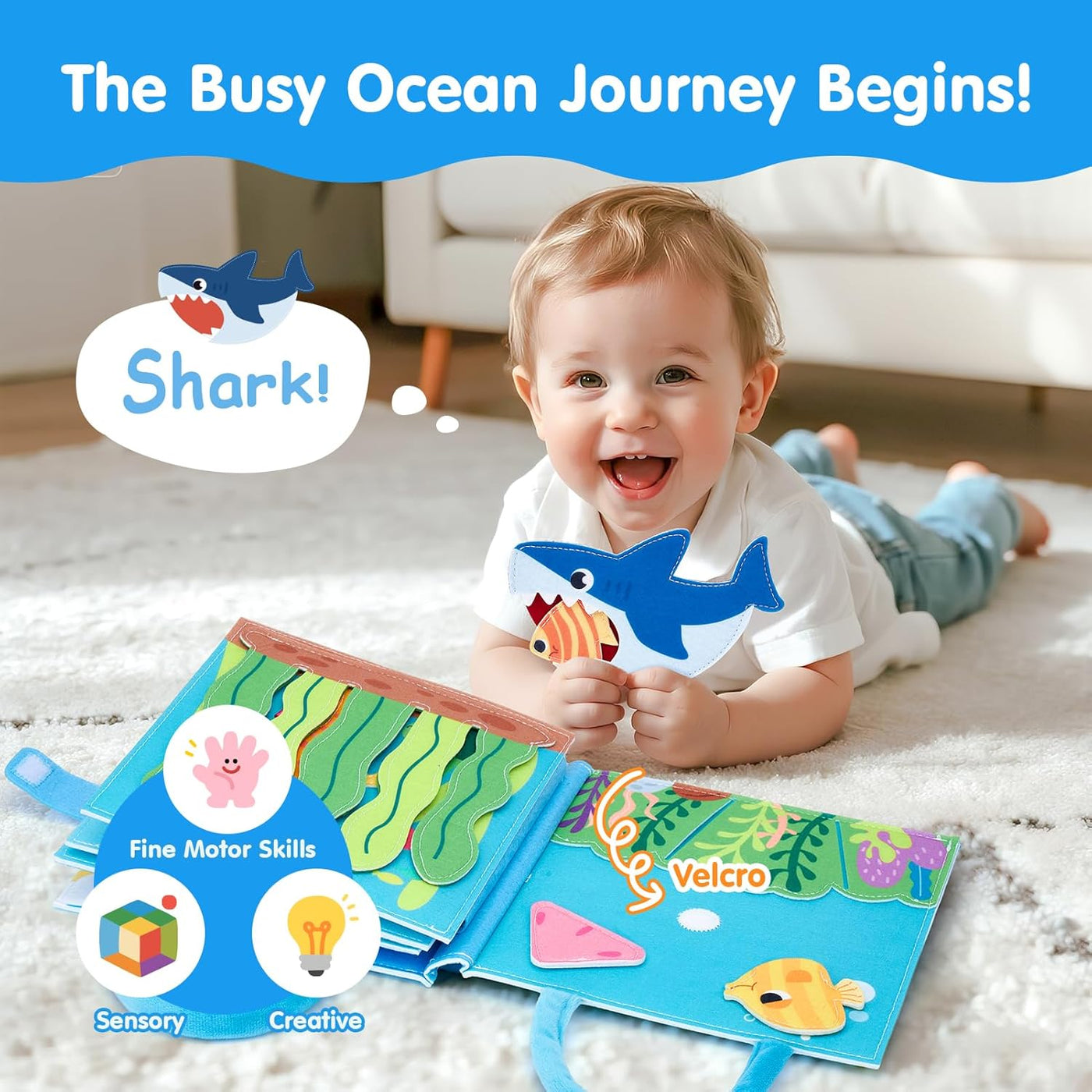 hahaland Libro de actividades sensoriales Montessori para