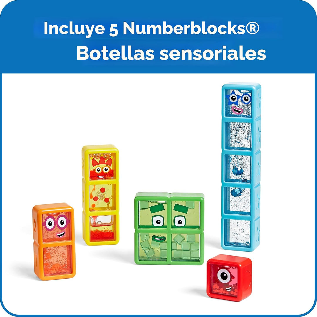 hand2mind Numberblocks Botellas Sensoriales del Uno al Cinco, Númer...