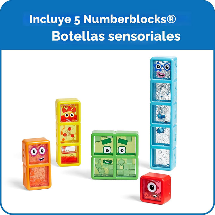 hand2mind Numberblocks Botellas Sensoriales del Uno al Cinco, Númer...