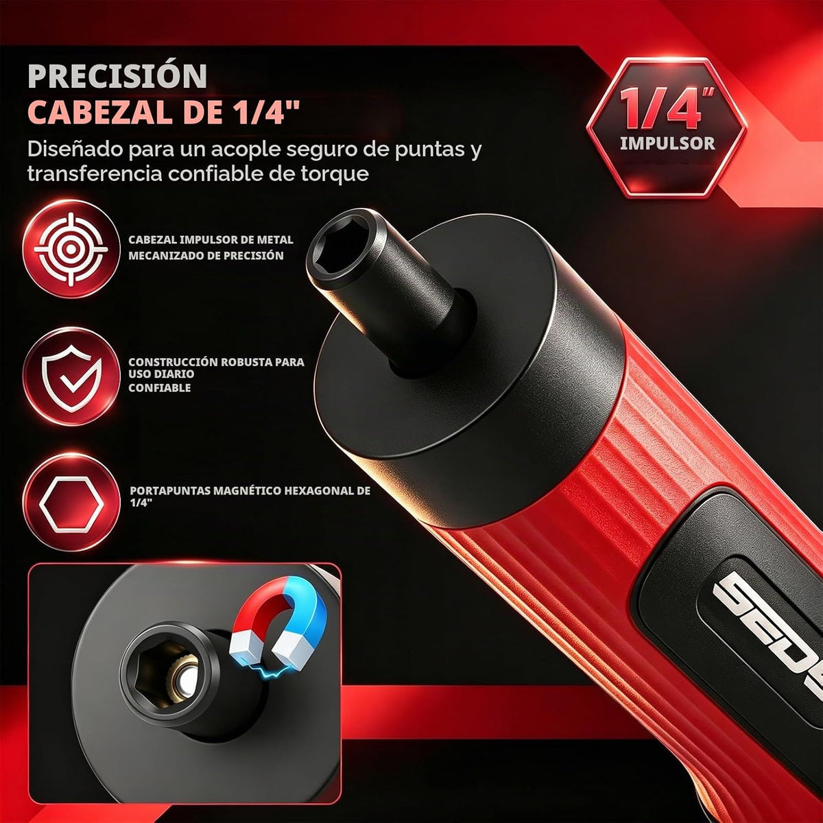 Destornillador dinamométrico de 10-70 pulgadas, juego de 45 piezas de 1/4 pulgadas con 24 puntas de acero S2, 20 destornilladores magnéticos SAE y tuercas métricas CR-V, estuche de almacenamiento