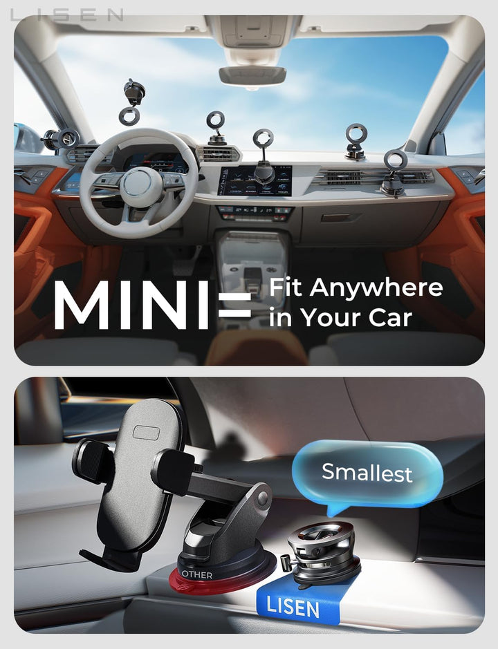 LISEN Soporte de coche Magsafe soportes magnéticos para