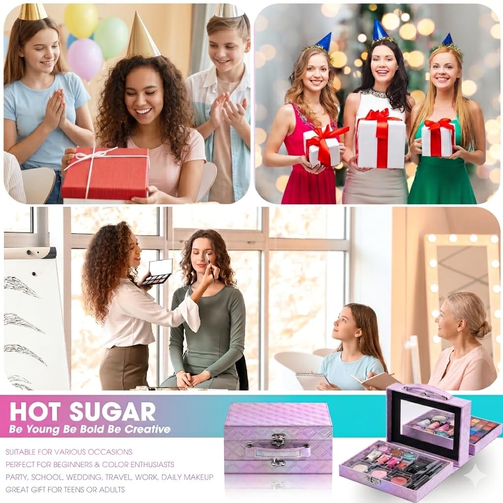 Kit de maquillaje Hot Sugar para niñas preadolescentes de 10 a 12 a...