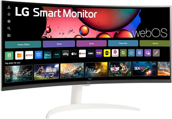 LG 34SR60QC-W 34 pulgadas QHD (3440x1440) Monitor inteligente curvo...
