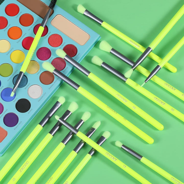 Docolor Juego de 15 brochas para sombra de ojos, 15 piezas, brochas...