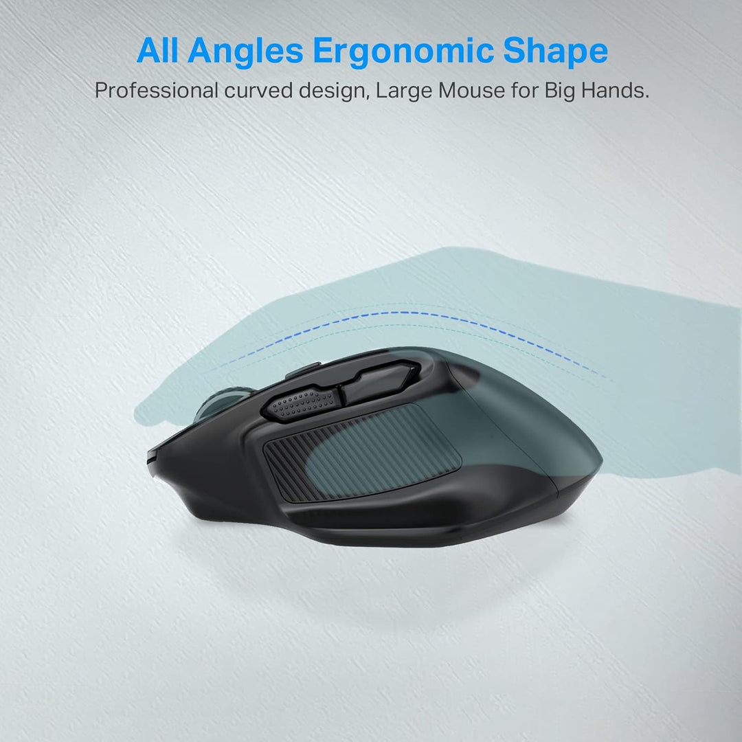 E-YOOSO - Mouse inalámbrico grande para manos grandes, X-31, USB in...