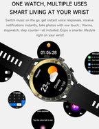 Reloj inteligente con auriculares para Android y iPhone, pantalla HD de 1.52 pulgadas, contestar/hacer llamadas, rastreador de fitness, diseño ultrafino, reloj con auriculares para hombres y mujeres