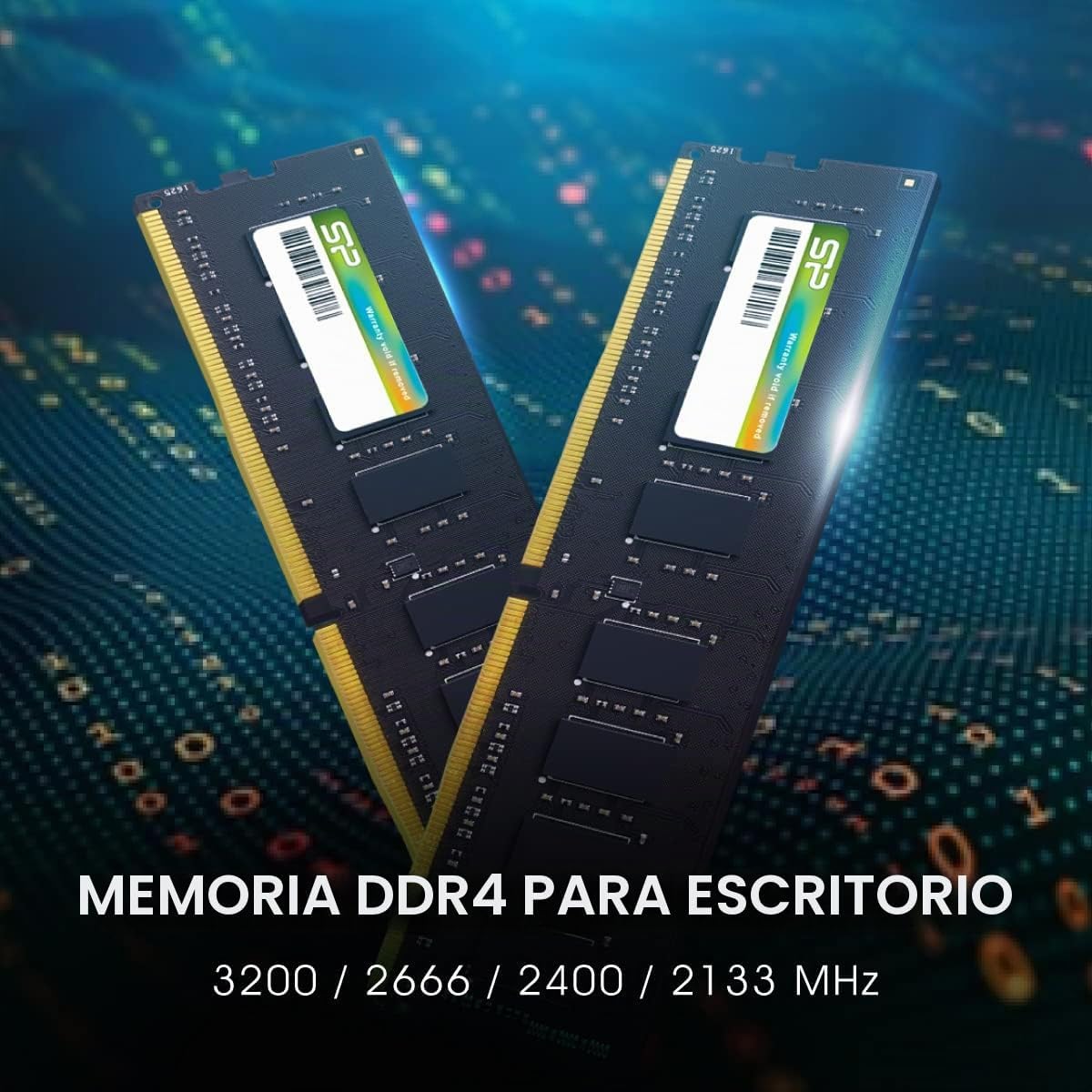 Silicon Power DDR4 16 GB 3200 MHz (PC4-25600) CL22 UDIMM 288 pines...