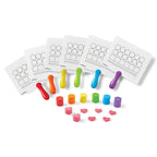 hand2mind Elkonin Box - Tablero magnético de respuesta, paletas para mapeo de palabras, tablero Elkonin de borrado en seco para mezcla, conciencia fonémica, manipuladores fonéticos, materiales de