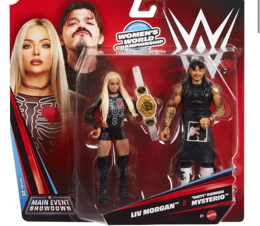 Mattel WWE Main Event Showdown Figuras de acción de 2 unidades con...