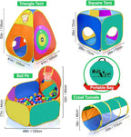 Regalo para niños pequeños y niñas, piscina de pelotas, carpa de juego y túneles para niños, el mejor regalo de cumpleaños para niños de 3, 4 y 5 años, juguete emergente para bebés, juego de puntería