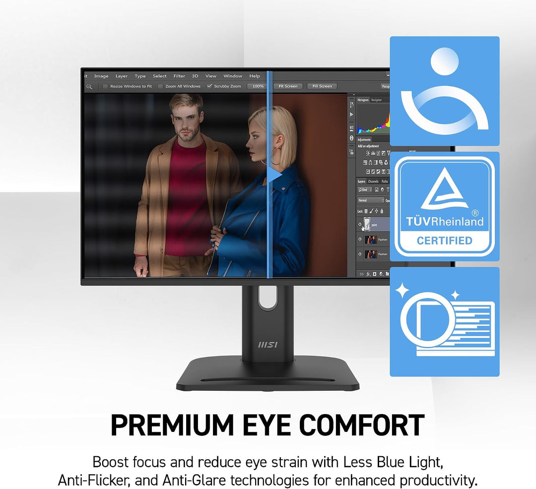 msi PRO MP272 E14C - Monitor de oficina IPS de 27 pulgadas 1920 x 1...