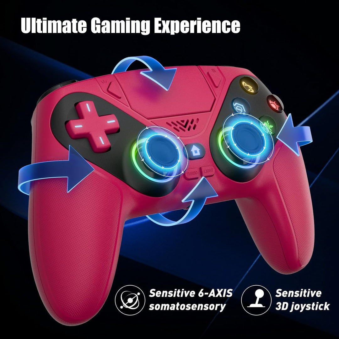 Nonbliep LED for PS5 Controller, for PS5 Slim\/Pro\/PC, Wireless Co...
