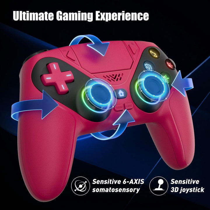 Nonbliep LED for PS5 Controller, for PS5 Slim\/Pro\/PC, Wireless Co...