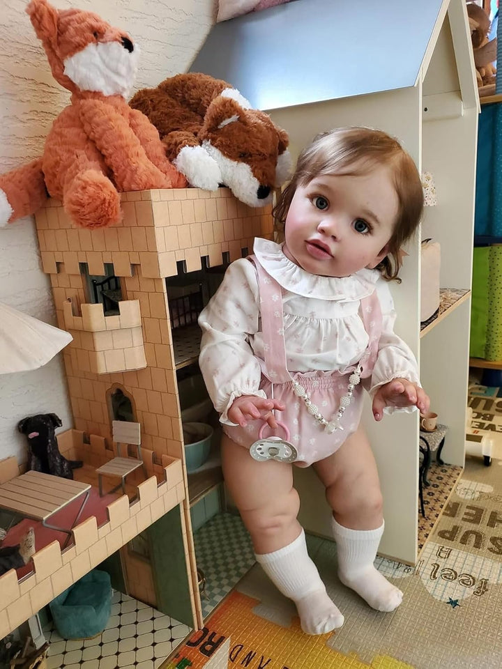 KAWAYII Muñeca de bebé Reborn de 26 pulgadas, muñeca de princesa re...