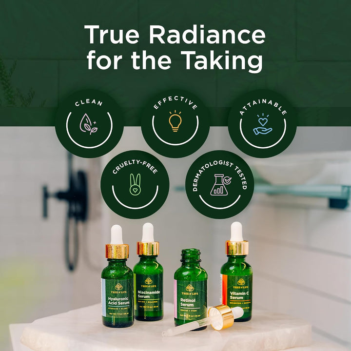 Tree of Life Beauty Set de cuidado de la piel facial, iluminador, r...
