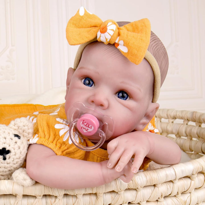 Aori Muñeca de bebé recién nacida realista para niña de 20 pulgadas...