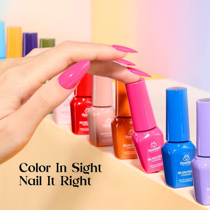 Beetles - Kit de esmalte de uñas de gel con luz UV \u2013 35 colore...
