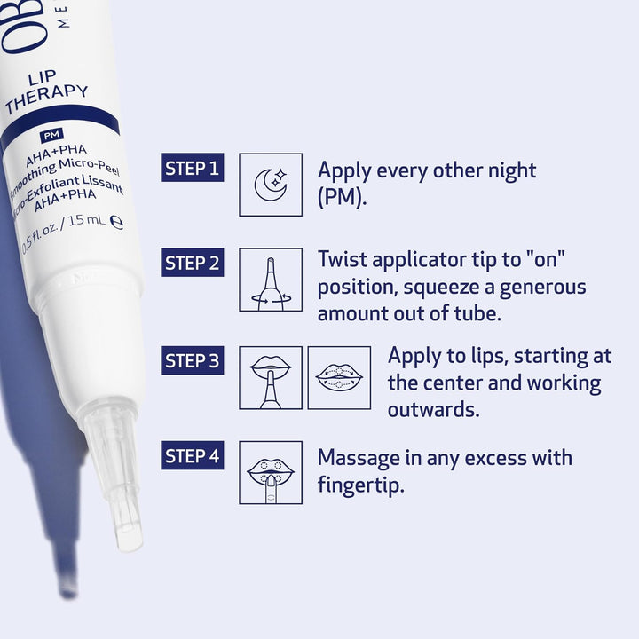 Obagi Lip Therapy AHA+PHA suavizante Micro-Peel con ácido hialuróni...