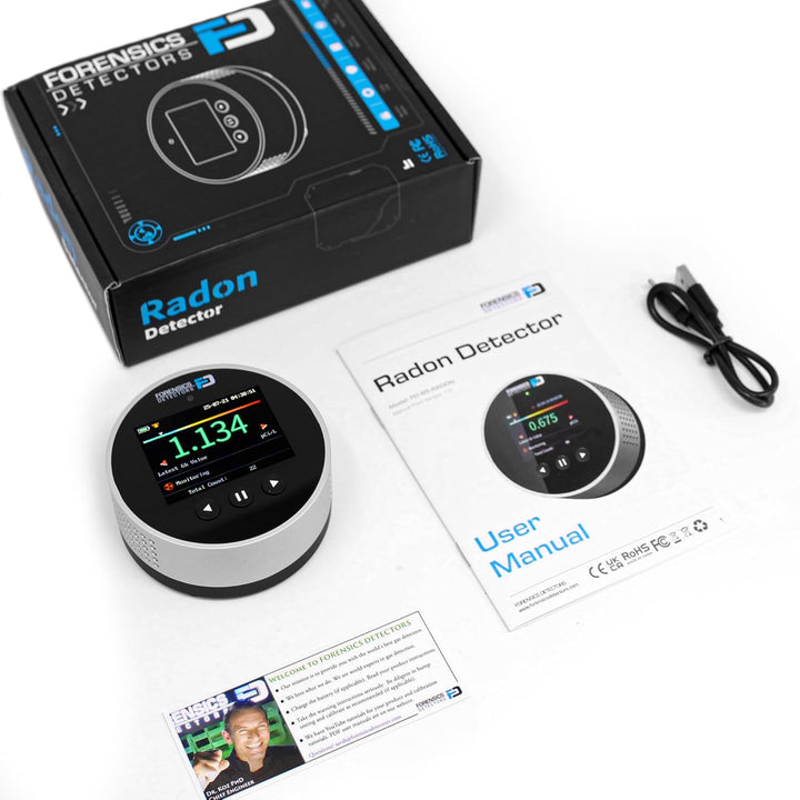 Detector de radón de Forensics Uso doméstico Sensor de