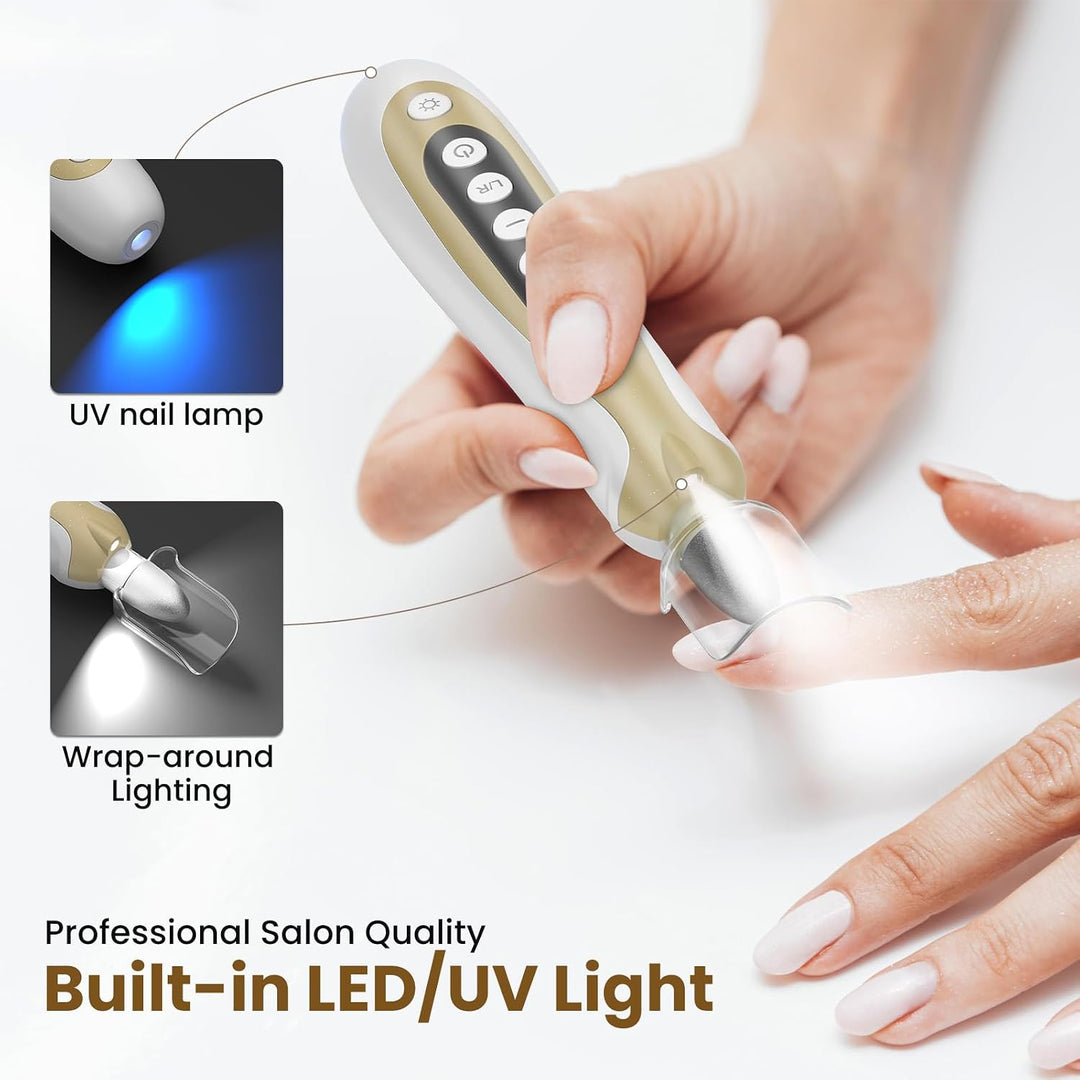 Taladro de uñas, lima de uñas eléctrica y lima de uñas inalámbrica...