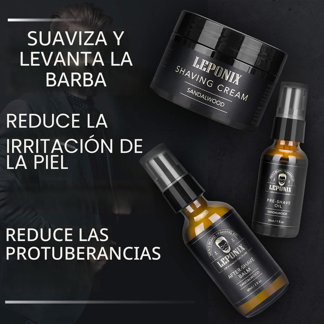 Kit de afeitado para hombres - Set de regalo de amigo secreto, incl...