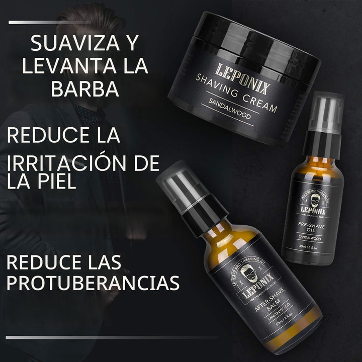 Kit de afeitado para hombres - Set de regalo de amigo secreto, incl...