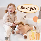 Jrystar 5 piezas de animales de peluche de caballo, gran animal de...