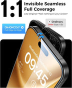 DIMONCOAT 4-PACK para iPhone 16 Pro Protector de Pantalla de Vidrio 6.3" de Privacidad