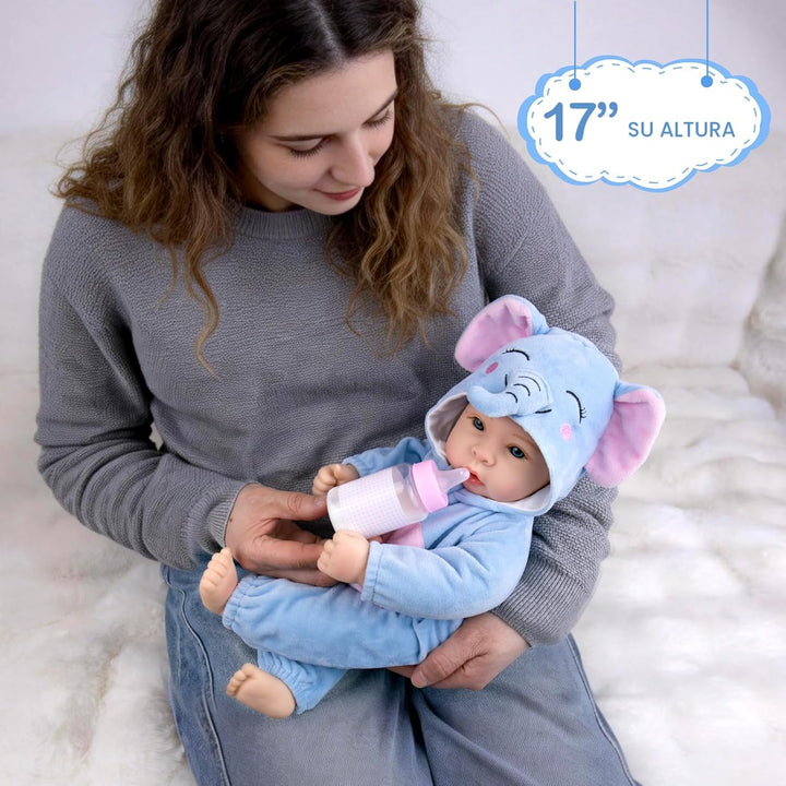 Aori Muñeca de bebé niño de 17 pulgadas, muñecas de bebé de la vida...