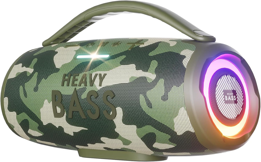 HEAVY BASS Altavoces Bluetooth inalámbricos, altavoz portátil de 80...