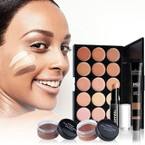 Joyeee Kit completo de maquillaje para mujer, paleta de sombras de...