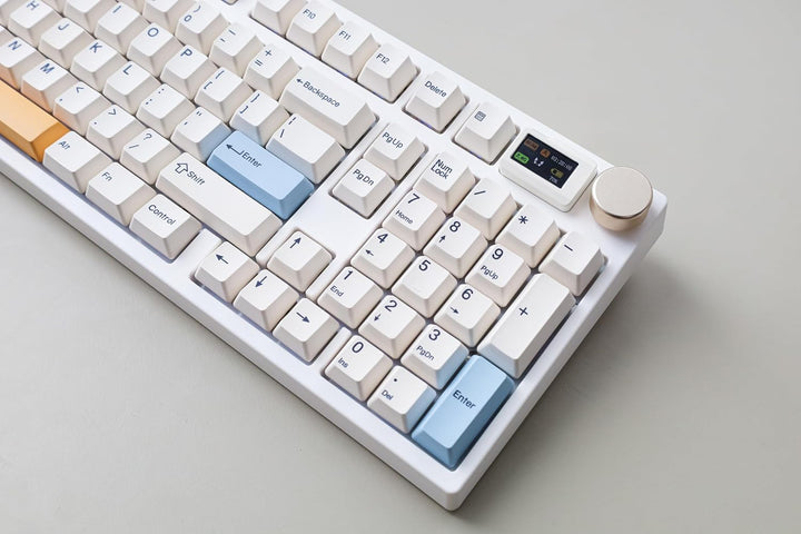 keydous NJ98 Teclado mecánico inalámbrico personalizado con perilla...