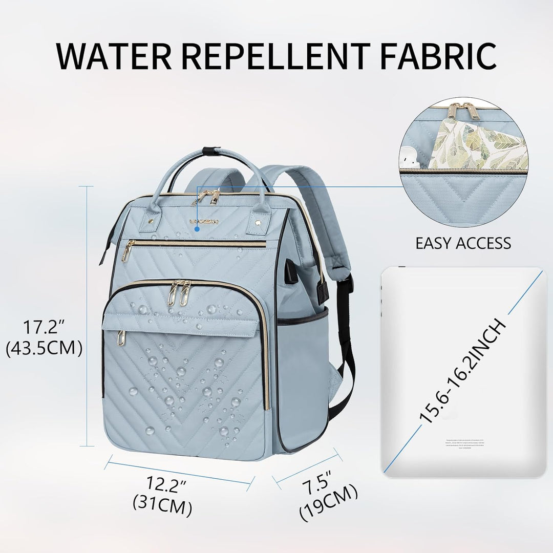 VANKEAN Mochila para laptop de 17 pulgadas para mujeres y hombres,...