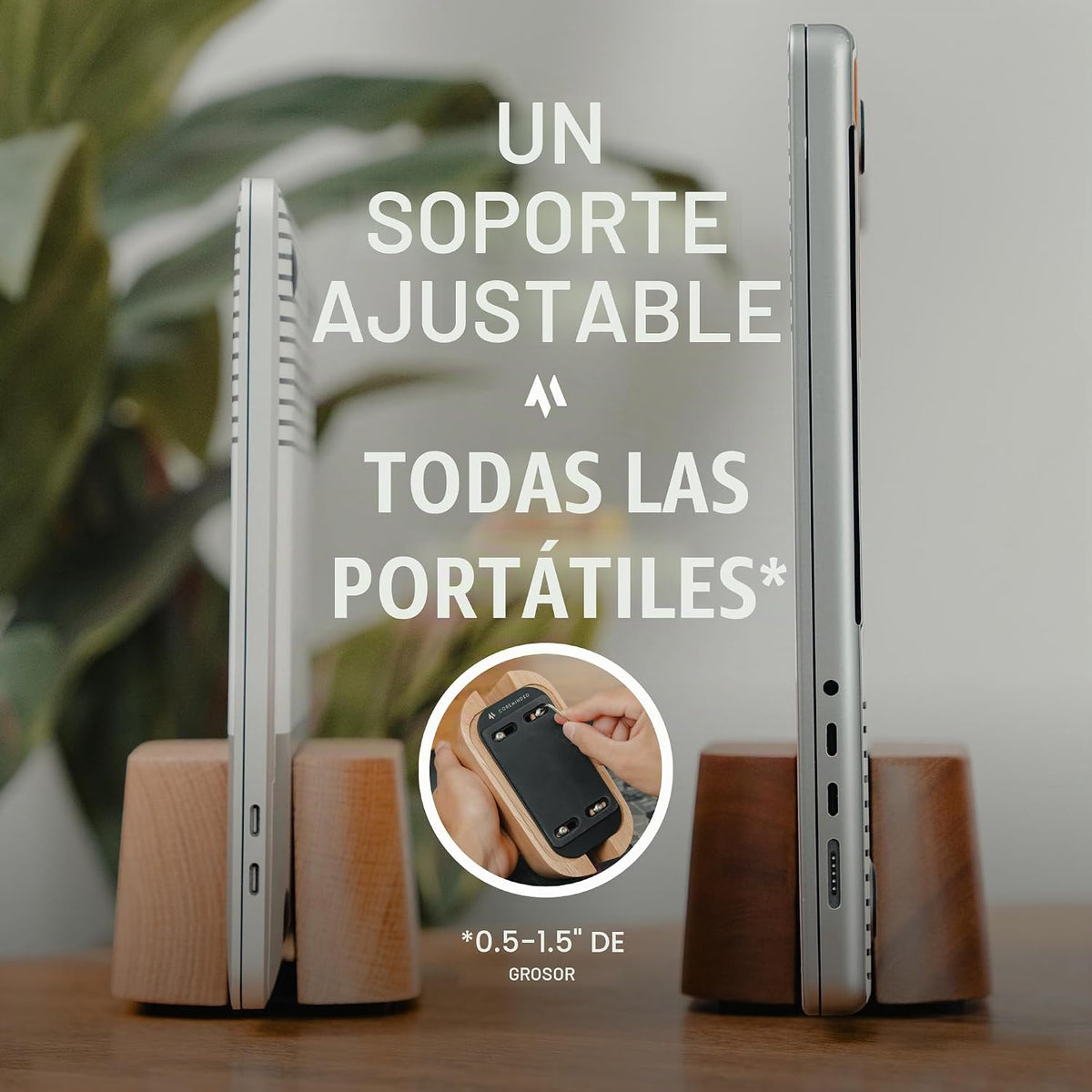 COREMINDED Soporte Vertical Ajustable para Laptop para Escritorio,...