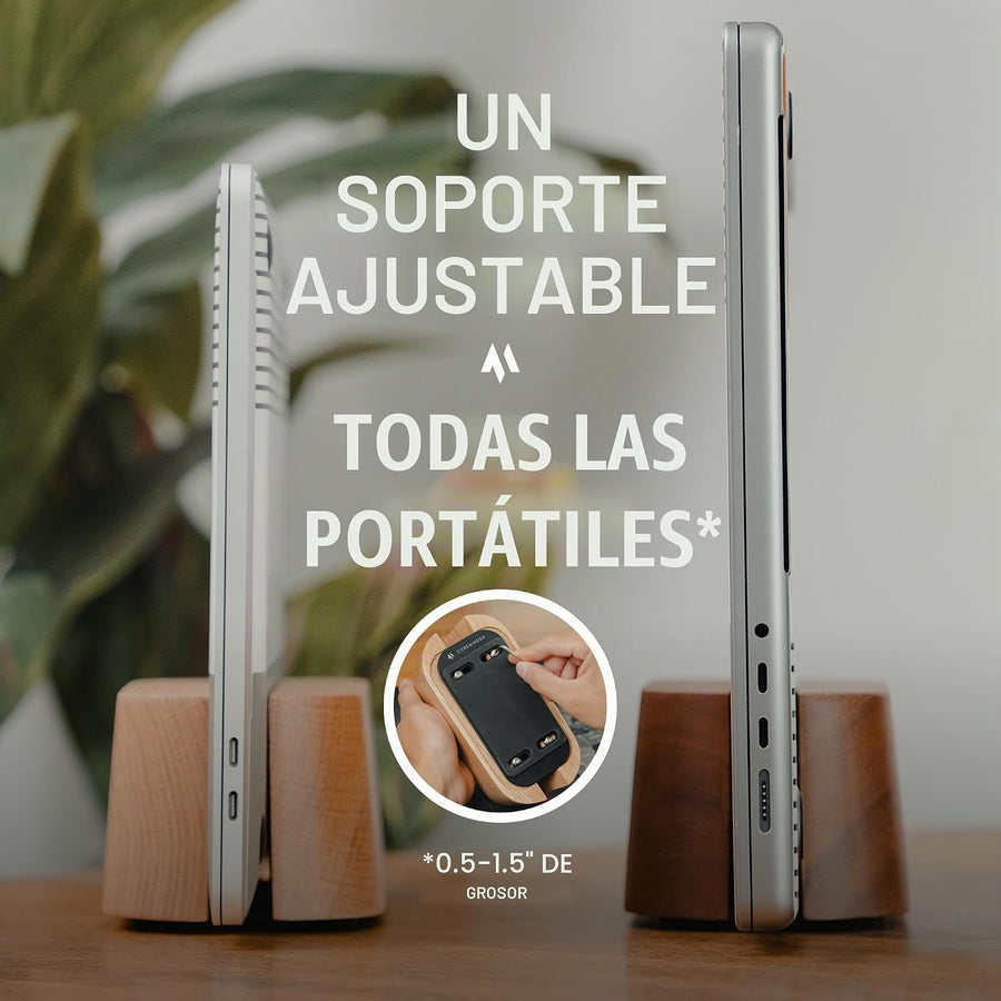 COREMINDED Soporte Vertical Ajustable para Laptop para Escritorio,...