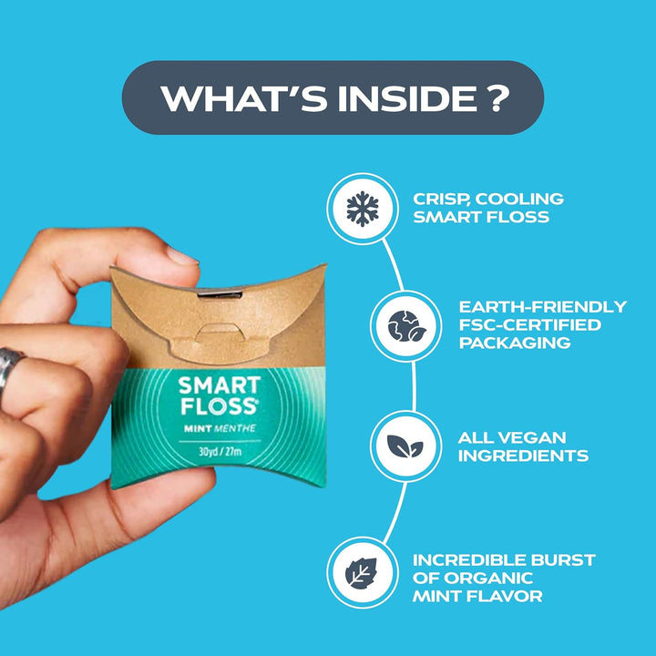 drTung's Smart Floss Mint para dientes \u2013 Hilo dental expan...