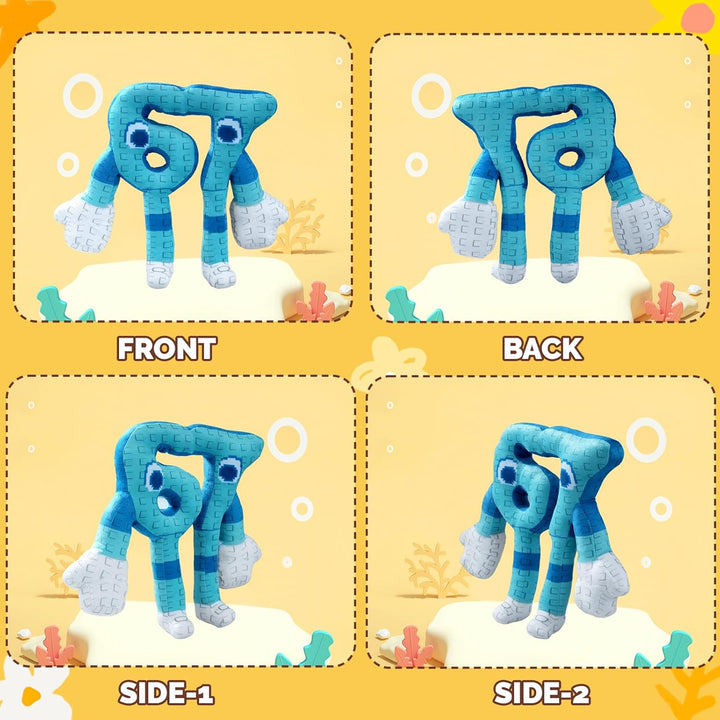 Brainrot 67 Peluche Italian Brainrot Six Seven Peluche Blue Style 10 pulgadas (67 Azul)