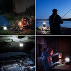 Lámpara Lepro Linternas LED para campamento, paquete de 4, plegables, IPX4